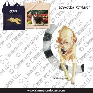 lab009tote - Labrador Retriever Tire Tote Bag