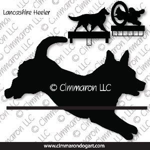 lh005ls - Lancashire Heeler Jumping MACH Bars-Rosette Bars