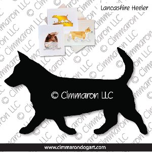 lh002n - Lancashire Heeler Gaiting Note Cards