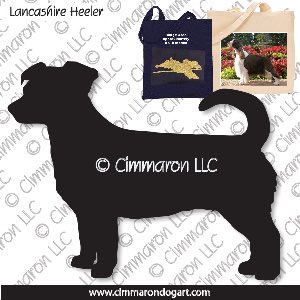 lh006tote - Lancashire Heeler-Drop Eared Tote Bag