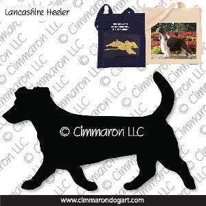 lh007tote - Lancashire Heeler-Drop Eared Gaiting Tote Bag