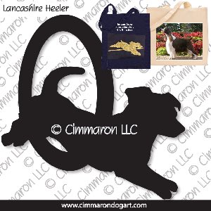 lh009tote - Lancashire Heeler-Drop Eared Agility Tote Bag