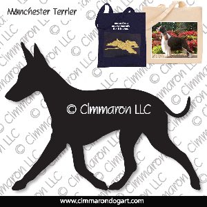 man-ter002tote - Manchester Terrier Gaiting Tote Bag
