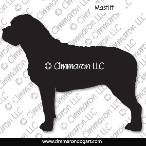 mastiff001d - Mastiff Decal