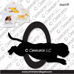 mastiff004n - Mastiff Agility Note Cards