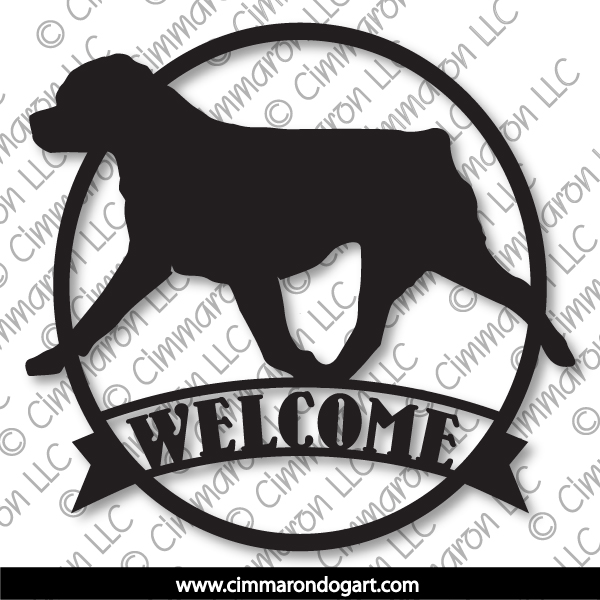 metal-rot-gaiting-welcome - Metal Rottweiler Gaiting 18in