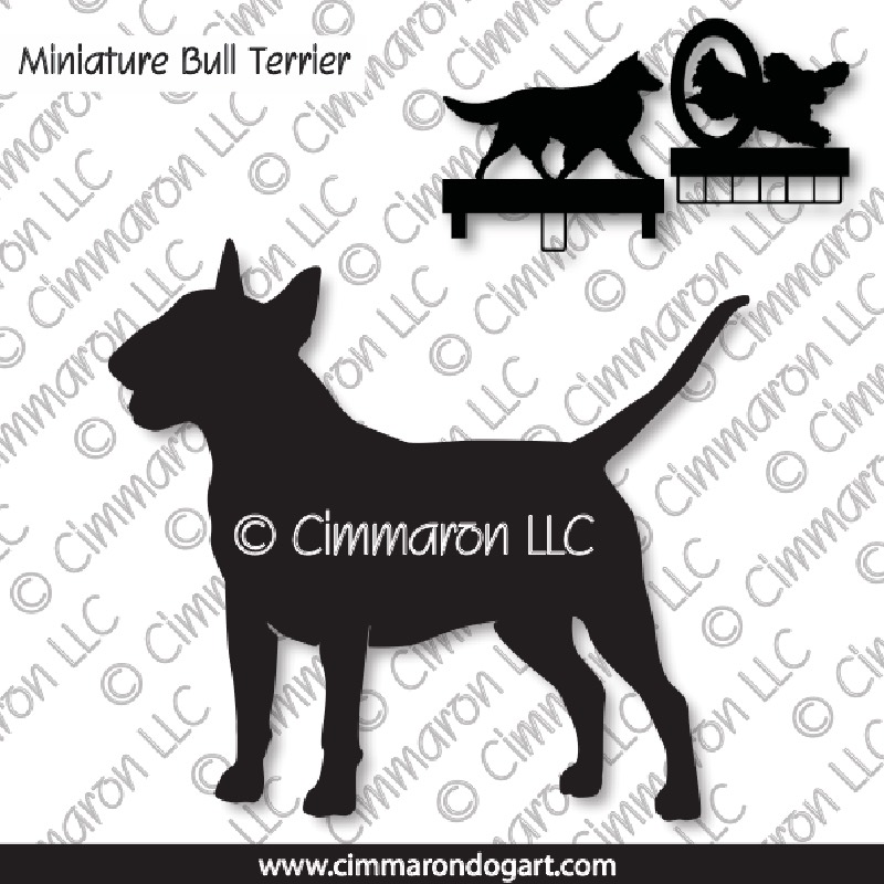 min-bull001ls - Miniature Bull Terrier MACH Bars-Rosette Bars