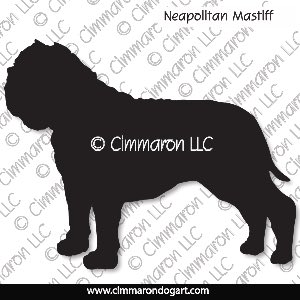 neap001d - Neapolitan Mastiff Decal - Decal