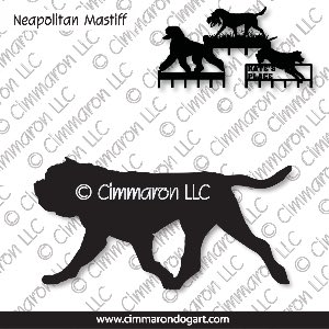 neap003h - Neapolitan Mastiff Gaiting Leash Rack