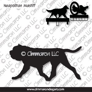 neap003ls - Neapolitan Mastiff Gaiting MACH Bars-Rosette Bars