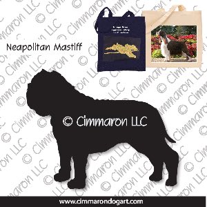 neap001tote - Neapolitan Mastiff Tote Bag