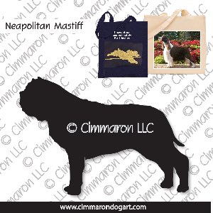 neap002tote - Neapolitan Mastiff Standing Tote Bag