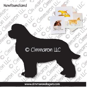newf002n - Newfoundland Standing Note Cards