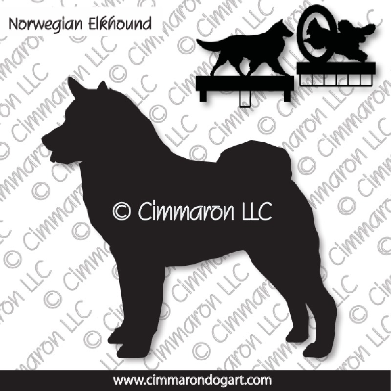 nor-elk002ls - Norwegian Elkhound Gaiting MACH Bars-Rosette Bars