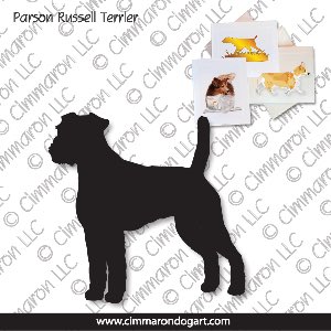 p-russell001n - Parson Russell Terrier Note Cards