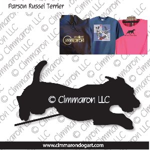 p-russell006t - Parson Russell Terrier Jumping Custom Shirts