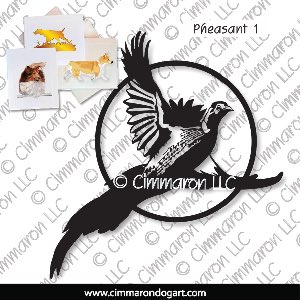 pheas001n - Pheasant Note Cards