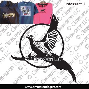 pheas002t - Pheasant Flying Custom Shirts