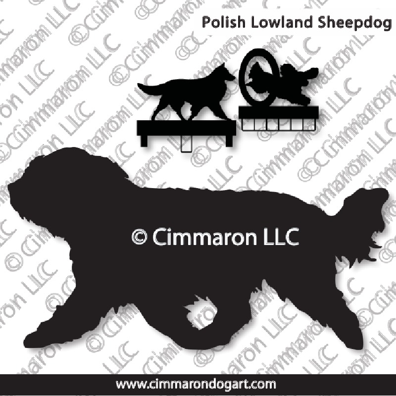p-lowlan002ls - Polish Lowland Sheepdog Gaiting MACH Bars-Rosette Bars