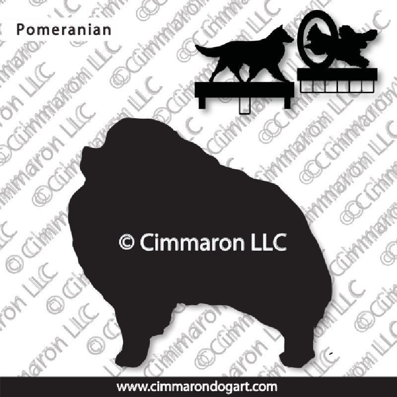 pom001ls - Pomeranian MACH Bars-Rosette Bars