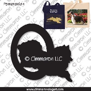 pom003tote - Pomeranian Agility Tote Bag