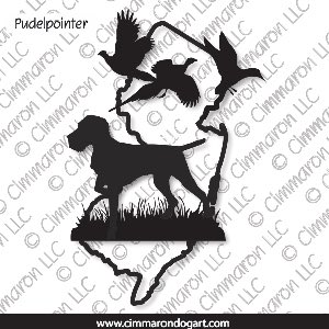 pudel006d - Pudelpointer New Jersey Decal