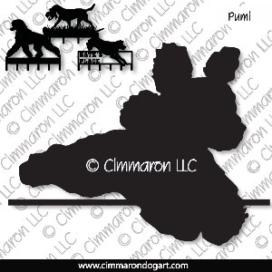 pumi009h - Pumi Over the Jump Leash Rack
