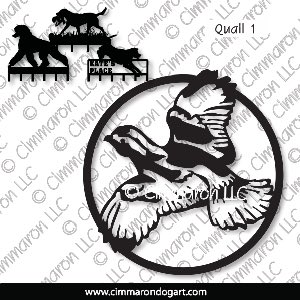 quail001h - Quail One Leash Rack