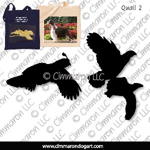 quail002tote - Quail Flight Tote Bag