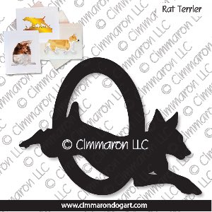 rat003n - Rat Terrier Agility Note Cards