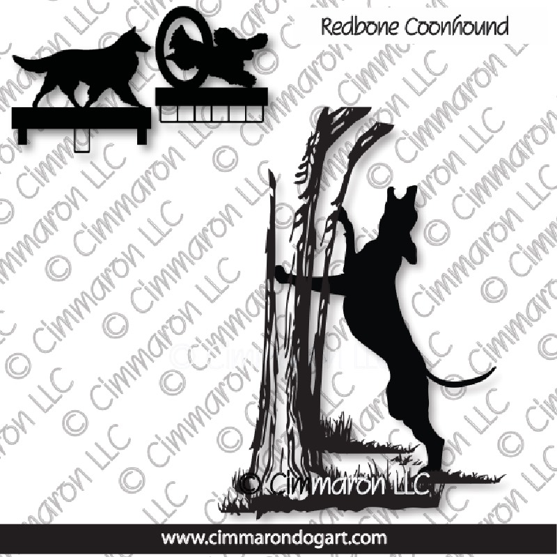 redbone005ls - Redbone Coonhound Treeing MACH Bars-Rosette Bars