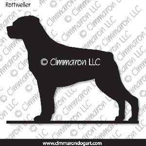 rot112s - Rottweiler Table - Grooming or Mail Box Topper