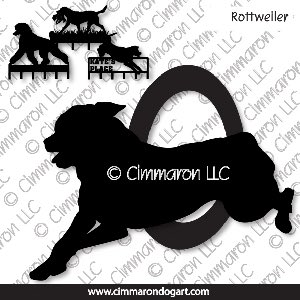 rot007h - Rottweiler Agility Leash Rack