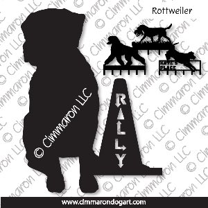 rot008h - Rottweiler Rally Leash Rack