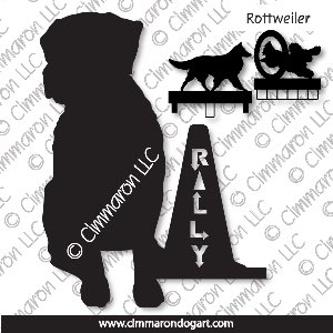rot008ls - Rottweiler Rally MACH Bars-Rosette Bars