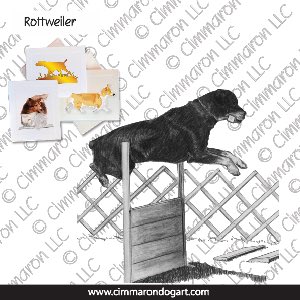 rot012n - Rottweiler Obediene Note Cards