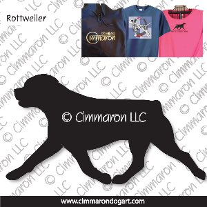 rot005t - Rottweiler Trotting Custom Shirts