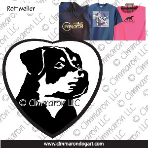 rot006t - Rottweiler Head Custom Shirts