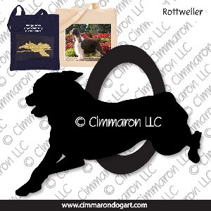 rot007tote - Rottweiler Agility Tote Bag