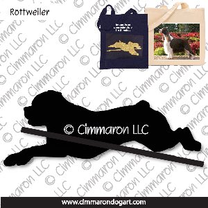 rot009tote - Rottweiler Obediene Tote Bag