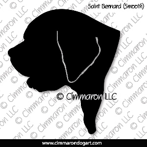 saint010d - Saint Bernard Smooth Head Decal