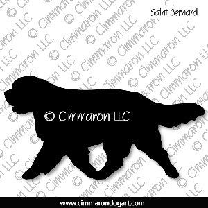 saint004d - Saint Bernard Moving Decal