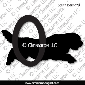 saint005d - Saint Bernard Agility Decal