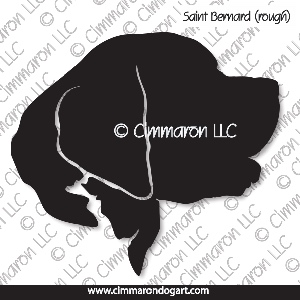 saint007d - Saint Bernard Head Decal