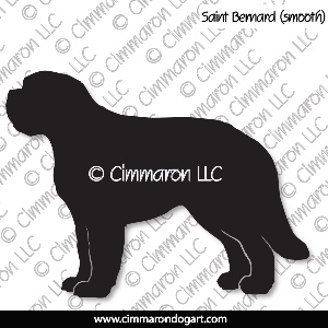 saint008d - Saint Bernard Smooth Decal