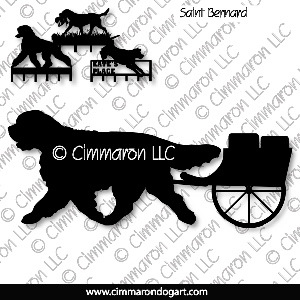 saint011h - Saint Bernard Carting Leash Rack