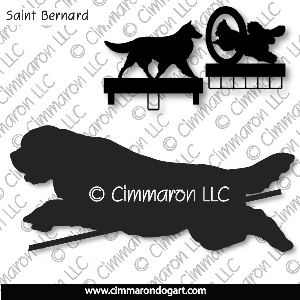 saint006ls - Saint Bernard Jumping MACH Bars-Rosette Bars