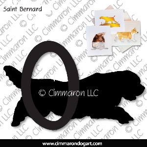 saint005n - Saint Bernard Agility Note Cards