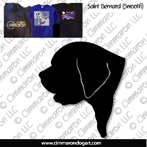 saint010t - Saint Bernard Smooth Head Custom Shirts