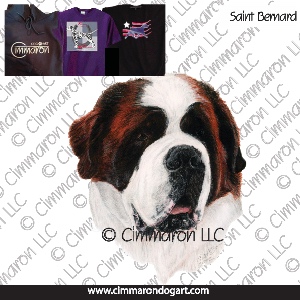 saint013t - Saint Bernard Portrait Custom Shirts